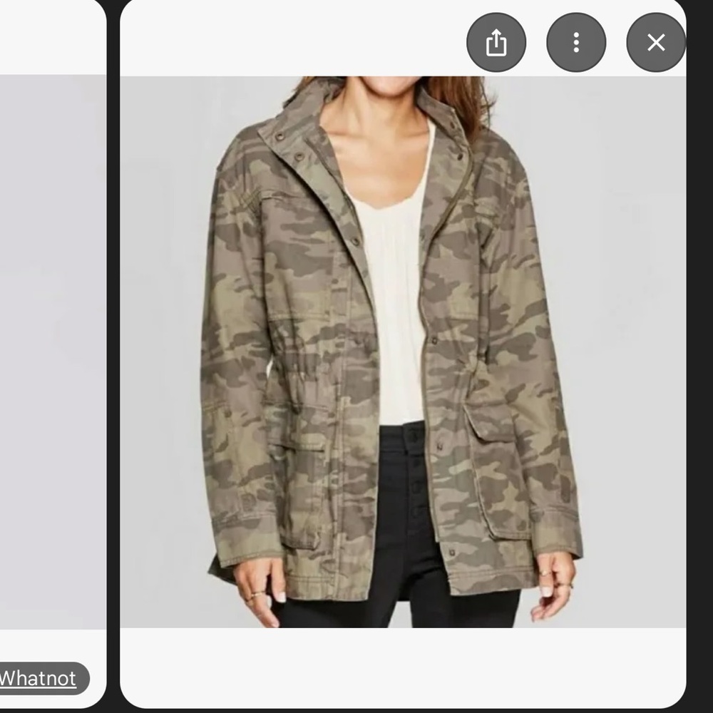 Universal Thread Women's Green Camo Utility Jacket